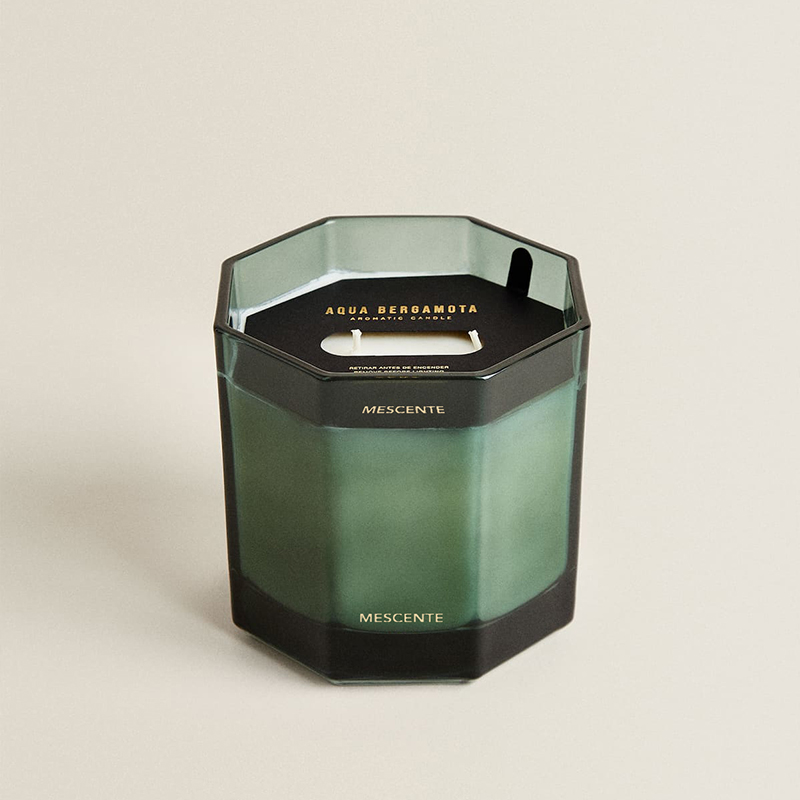 M&Scentカスタム工場プライベートラベルガラス瓶 天然ワックスの香りのキャンドル
