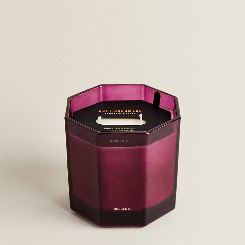 M&Scent ラグジュアリークリスマス 香り付きキャンドル アロマセラピー アロマソイワックスキャンドル 黒ガラス瓶 ギフトボックス入り