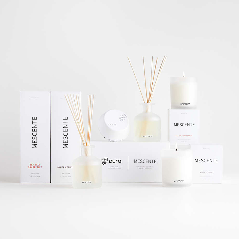 M&Scent 高級プライベートラベル パープルカラー アロマリードディフューザー ギフトセット ボックス付き