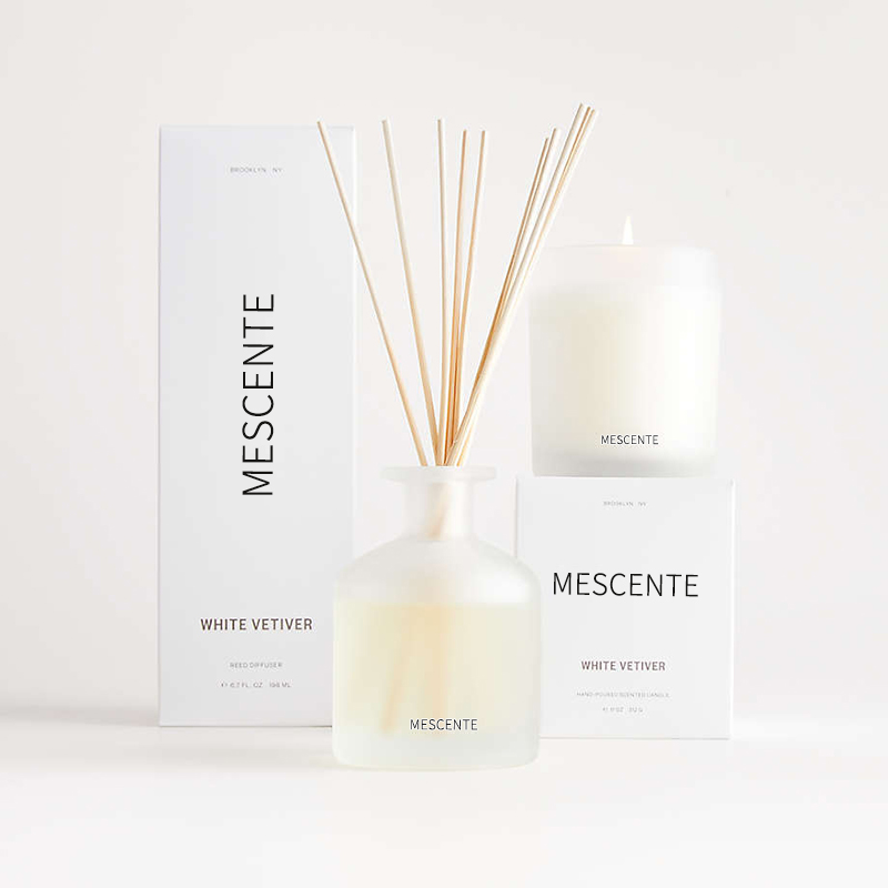 M&Scent 卸売高級プライベートラベル ソイワックスの香りのキャンドルボックス付き