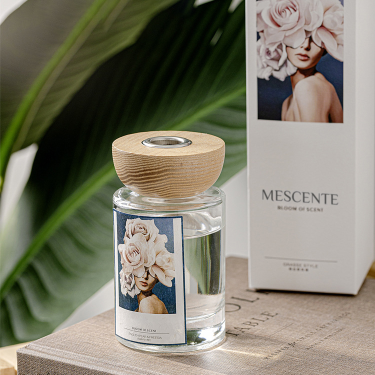 M&Scent 卸売プライベートラベル ガラスボトル スティックリード ディフューザーセット ストッパー付き