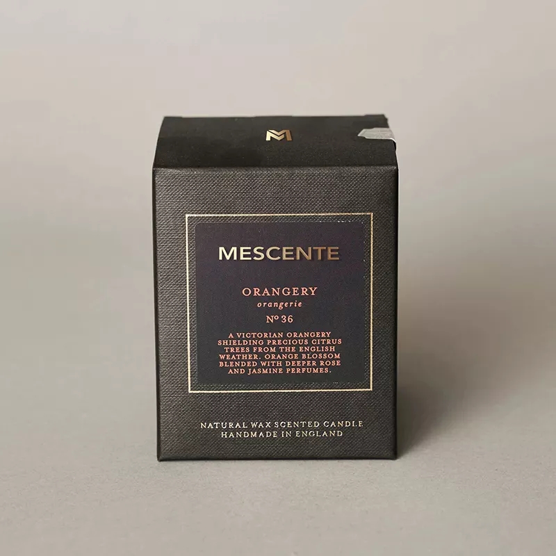 M&Scent 卸売新しい高級カスタムプライベートラベル クリスマスクリスタルジャーケルゼン香りソイキャンドル蓋付き