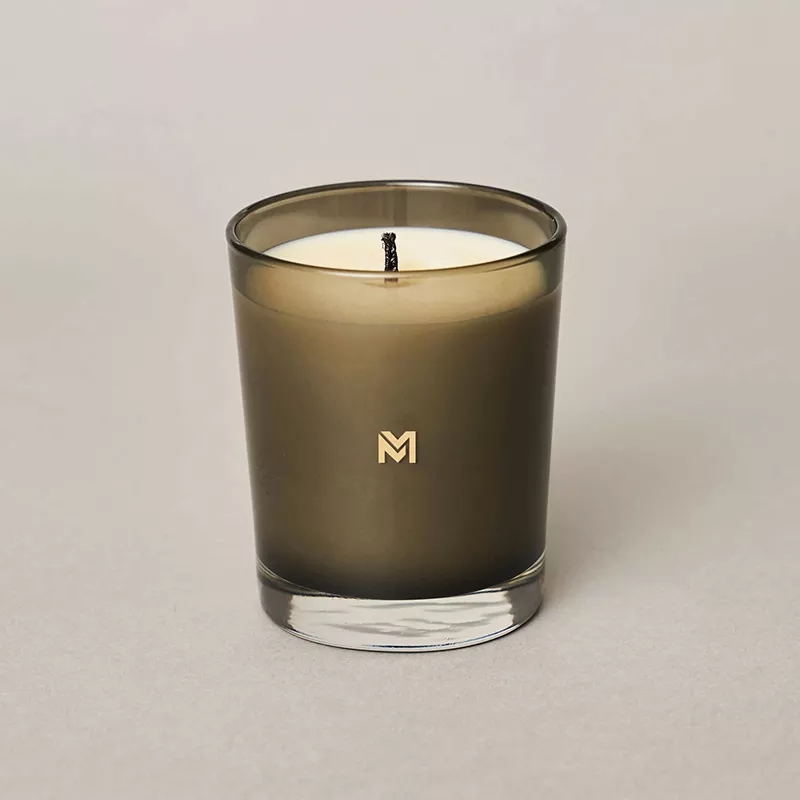 M&Scent 卸売新しい高級カスタムプライベートラベル クリスマスクリスタルジャーケルゼン香りソイキャンドル蓋付き