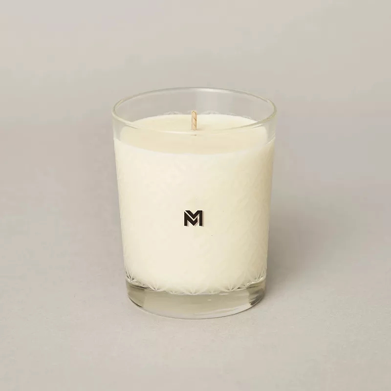 M&Scent 卸売新しい高級カスタムプライベートラベル クリスマスクリスタルジャーケルゼン香りソイキャンドル蓋付き