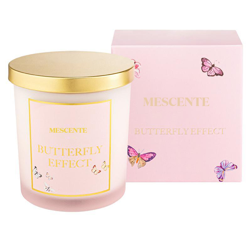 M&Scent 卸売新しい高級カスタムプライベートラベル クリスマスクリスタル瓶ケルゼン香りソイキャンドル蓋付き