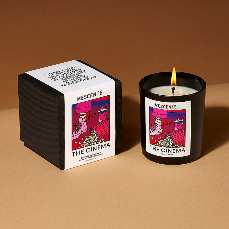 M&Scent 卸売高級カスタムプライベートラベル 手作りクリスマスクリスタルアロマ香りソイワックスキャンドル