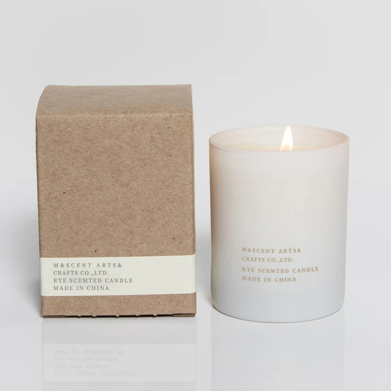 M&Scent 卸売格安プライベートラベル ラージ ホワイトウッドコアアロマセラピー香りエッセンシャル オイルキャンドル