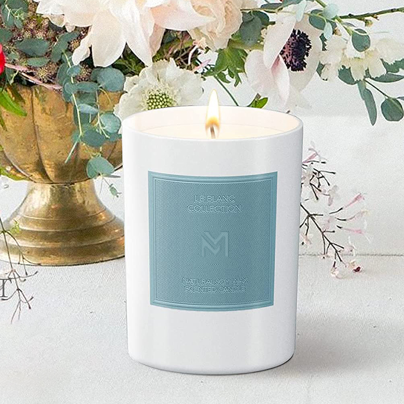 M&Scent 卸売カスタム 高級黒ガラス瓶 クリスマスアロマセラピーソイワックスキャンドルセット