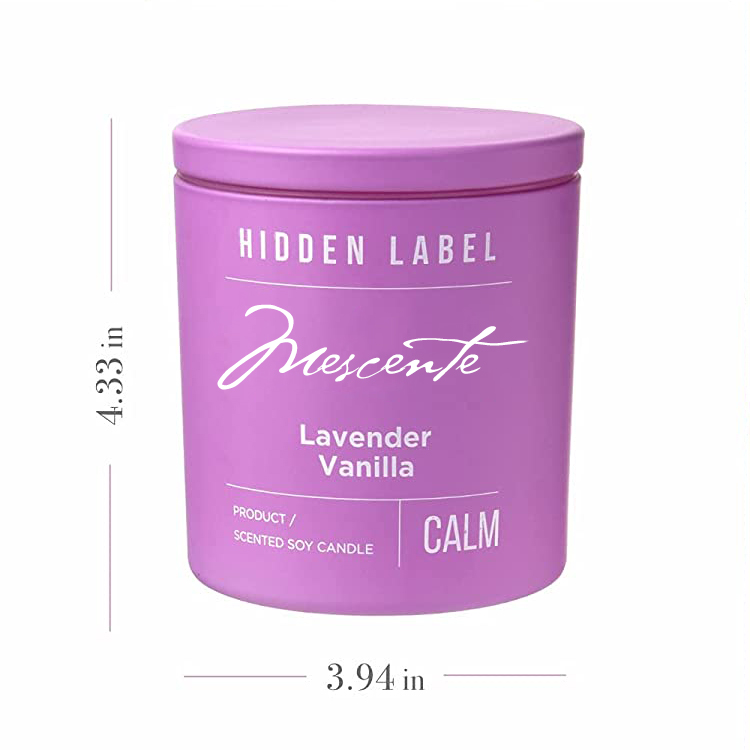 M&Scent 卸売高級ラベル プライベートブラックジャー香り付き ソイワックスキャンドル クリスタル付き