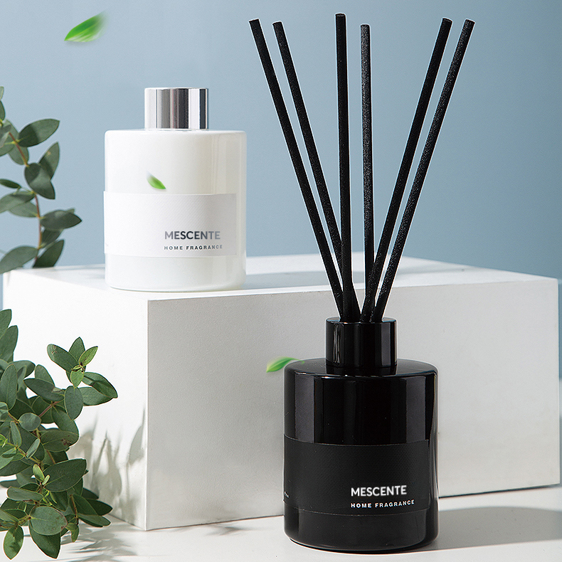 M&Scent 卸売高級プライベートラベル装飾フラワースティックリードファイバーディフューザーストッパー付き