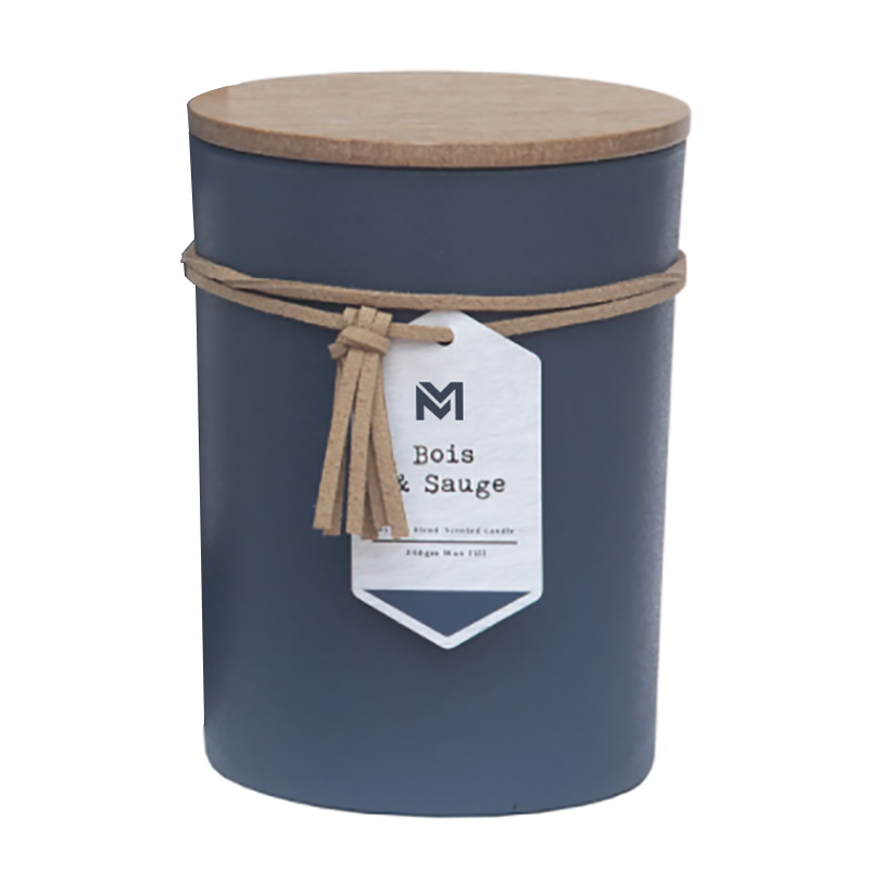 M&S 大豆香り卸売 プライベートラベル 木製蓋 アロマセラピー香りワックス キャンドル ギフトセット ガラス瓶入り