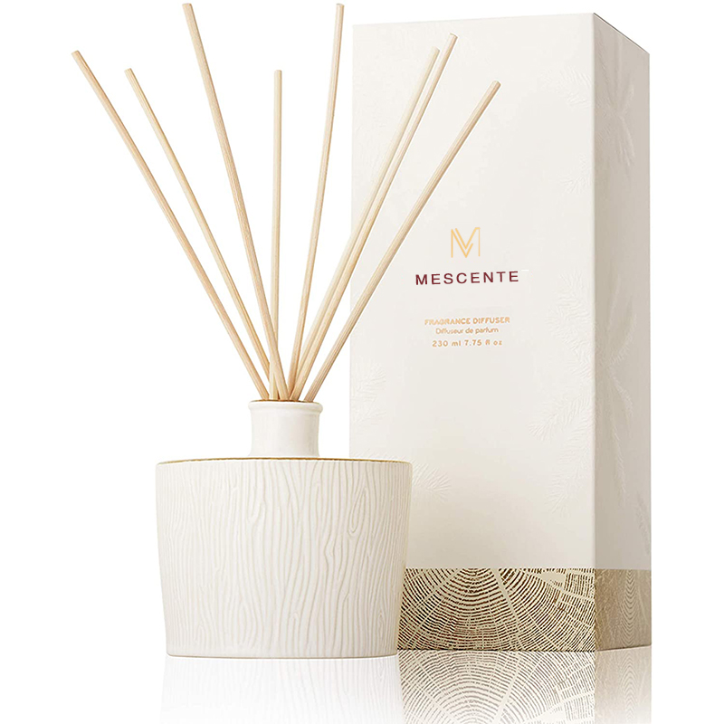 M&Scent 卸売高級ガラスボトル Stik ファイバーラウンド木ネジ アロマリードディフューザー ギフトセット
