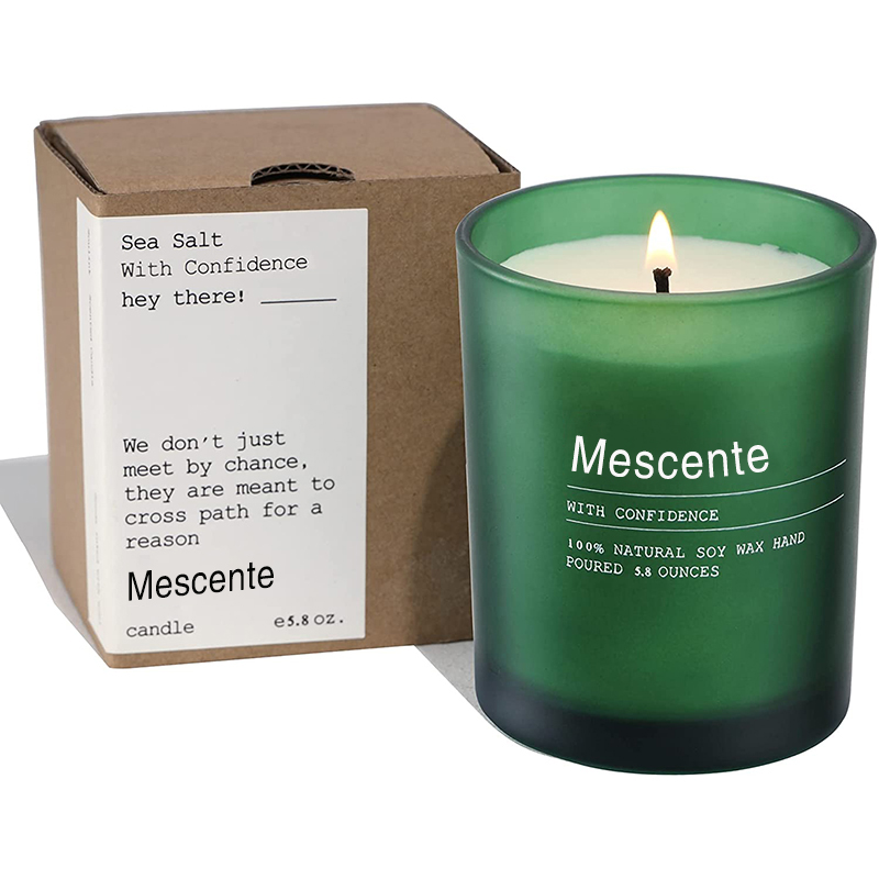 M&Scent カスタム ウェディング デコレーション ジャー ジャスミン & イラン イランの香り付きキャンドル ラベル付き バルク