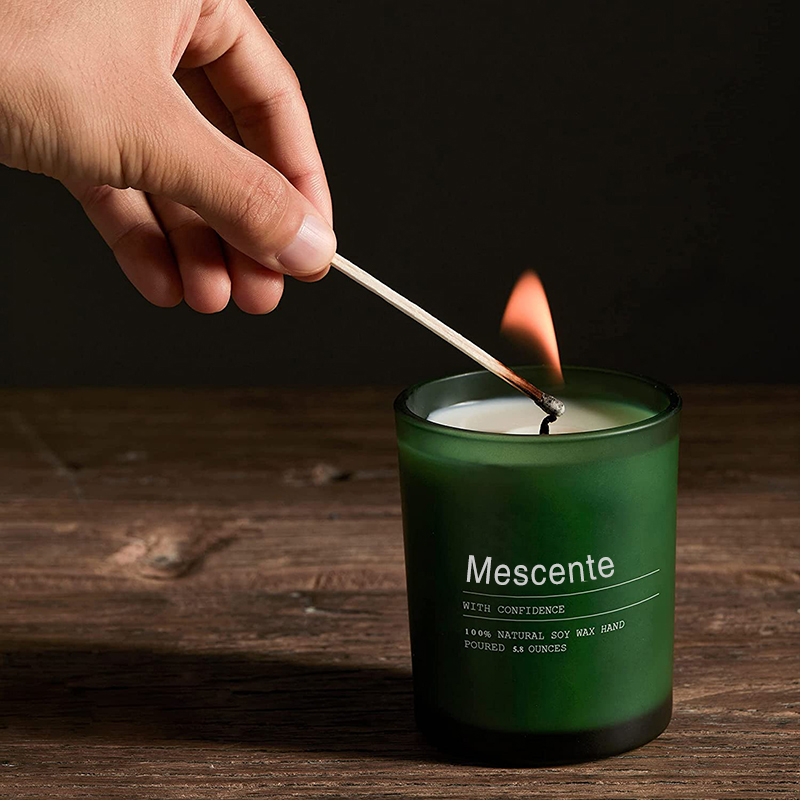 M&Scent カスタム ウェディング デコレーション ジャー ジャスミン & イラン イランの香り付きキャンドル ラベル付き バルク