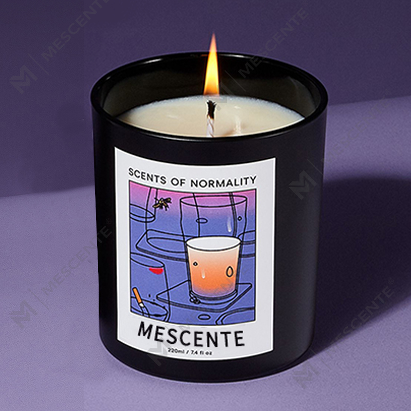 M&Scent 卸売高級カスタムプライベートラベル手作りクリスマスクリスタルアロマ香りソイワックスキャンドル