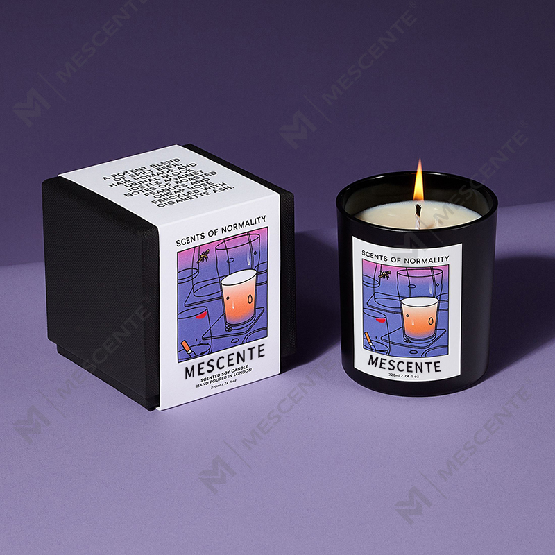 M&Scent 卸売高級カスタムプライベートラベル手作りクリスマスクリスタルアロマ香りソイワックスキャンドル