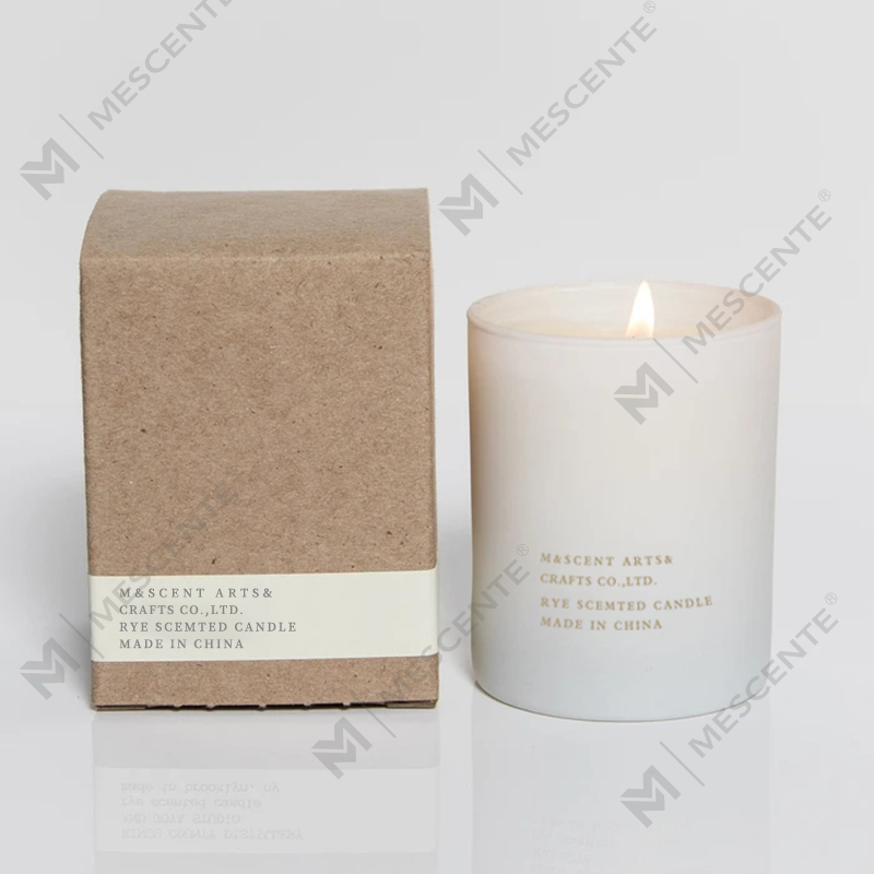 M&Scent 卸売格安プライベート ラベル ラージ ホワイトウッド芯アロマセラピー香りエッセンシャル オイル キャンドル