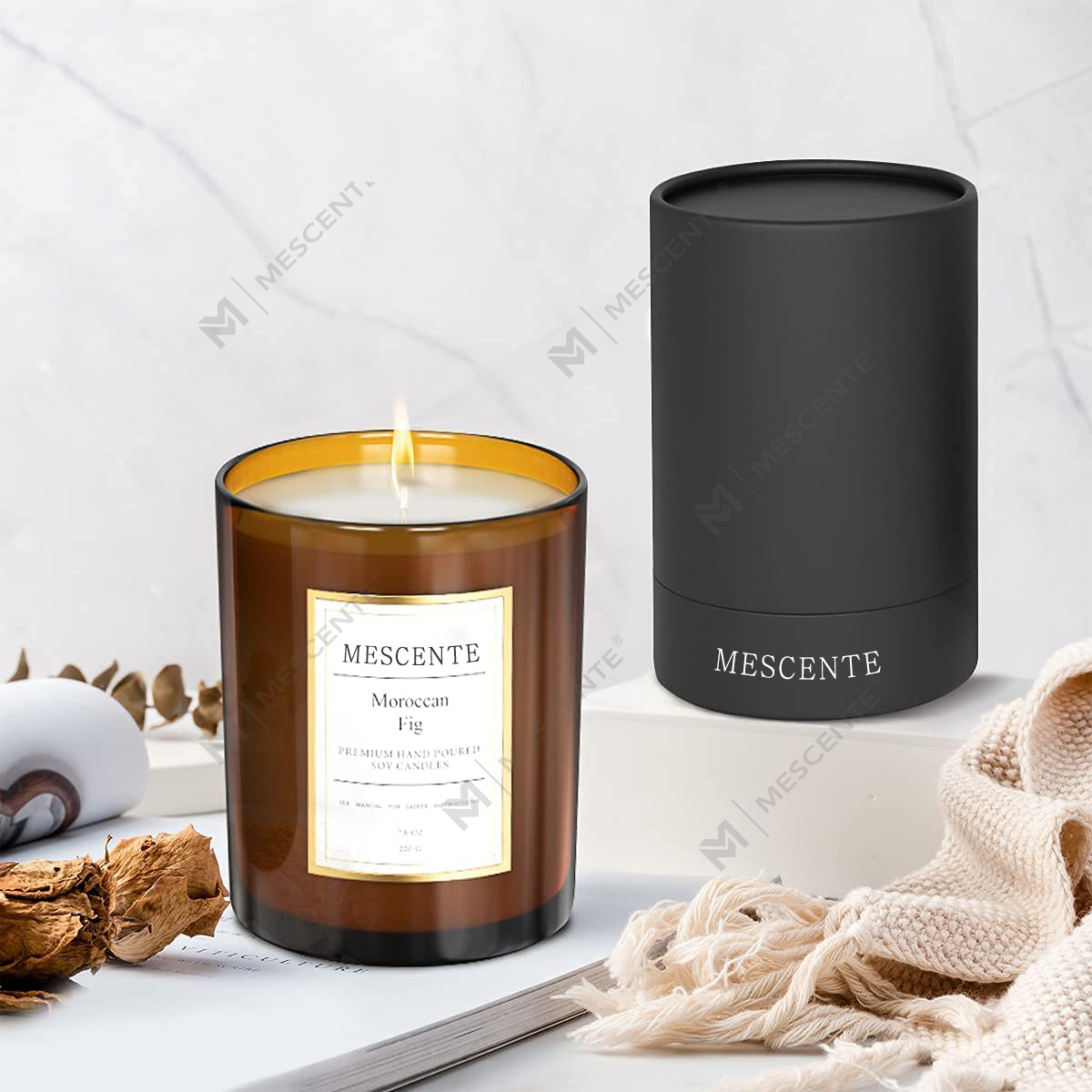 M&Scent 卸売大量注文高級カスタムプライベートラベル香りのソイワックスキャンドルギフトセット