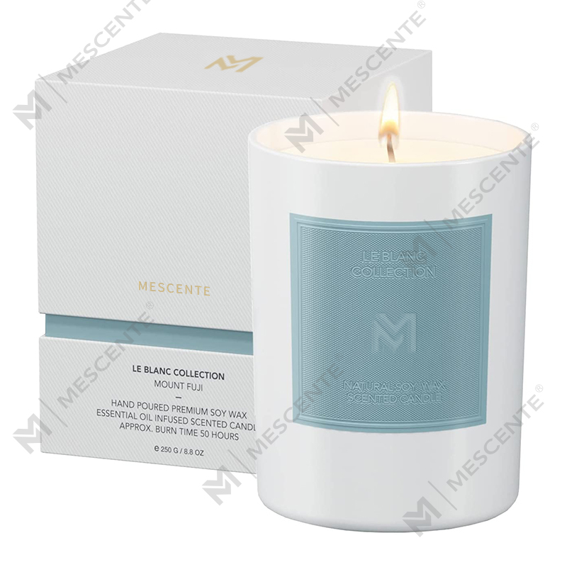 M&Scent 卸売カスタム高級黒ガラス瓶クリスマスアロマセラピーソイワックスキャンドルセット
