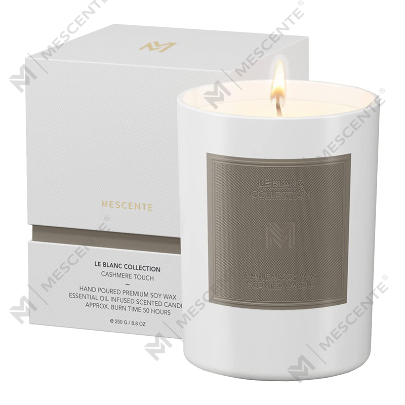 M&Scent 卸売カスタム高級黒ガラス瓶クリスマスアロマセラピーソイワックスキャンドルセット