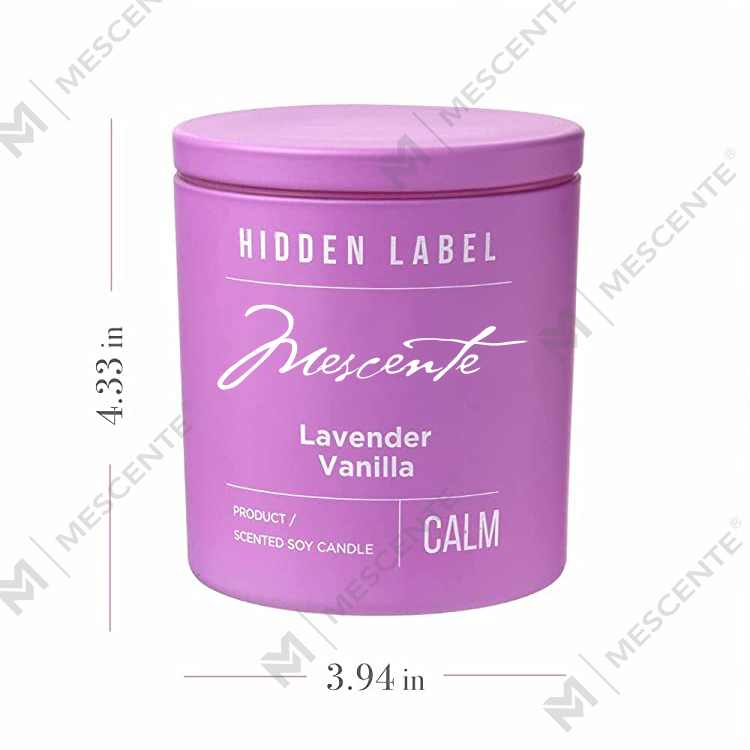 M&Scent 卸売高級プライベート ラベル ブラック ジャー香り付きソイ ワックス キャンドル クリスタル付き