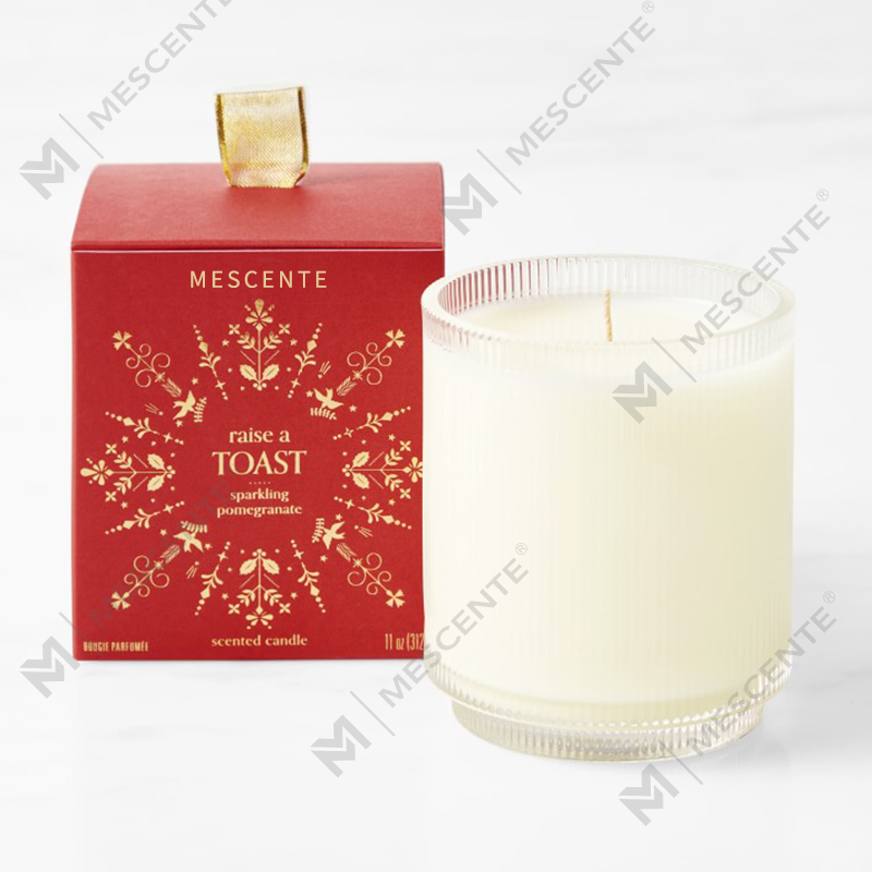 M&Scent カスタム メイド ロゴ自家製オーガニック クラリティ香り付きソイ キャンドル プライベート ラベル (ガラス瓶入り)