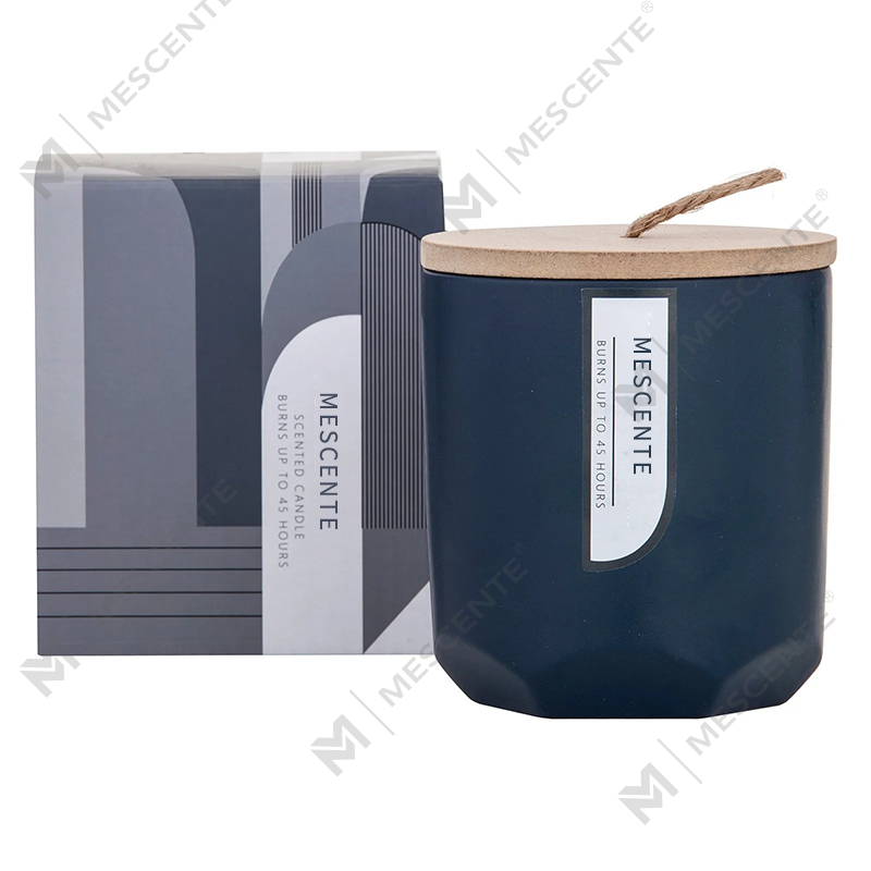 M&Scent Custom Luxury ガラス瓶で独自の木製芯の香りのソイ キャンドル メーカーを作成