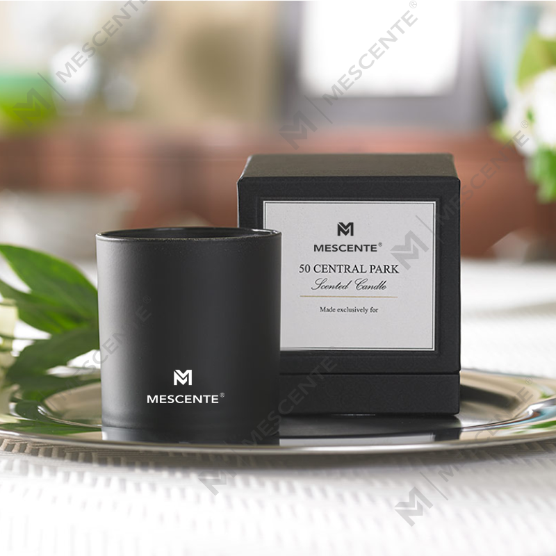 M&S 香り卸売高級プライベート ラベル クロム男性アロマセラピー キャンドル 22 オンス内部クリスタル
