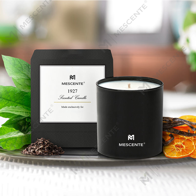M&S 香り卸売高級プライベート ラベル クロム男性アロマセラピー キャンドル 22 オンス内部クリスタル