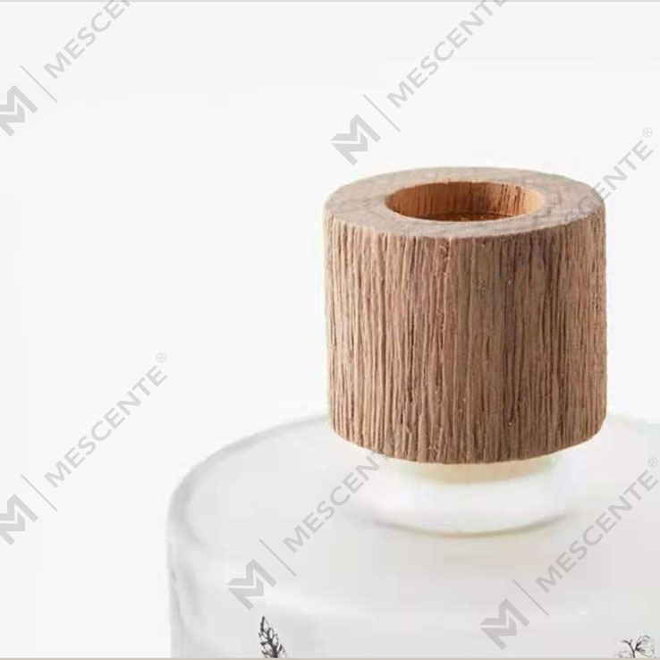 M&Scent 卸売高級カスタム装飾アンバーガラス火なしユニークな透明な花のアロマリードディフューザー