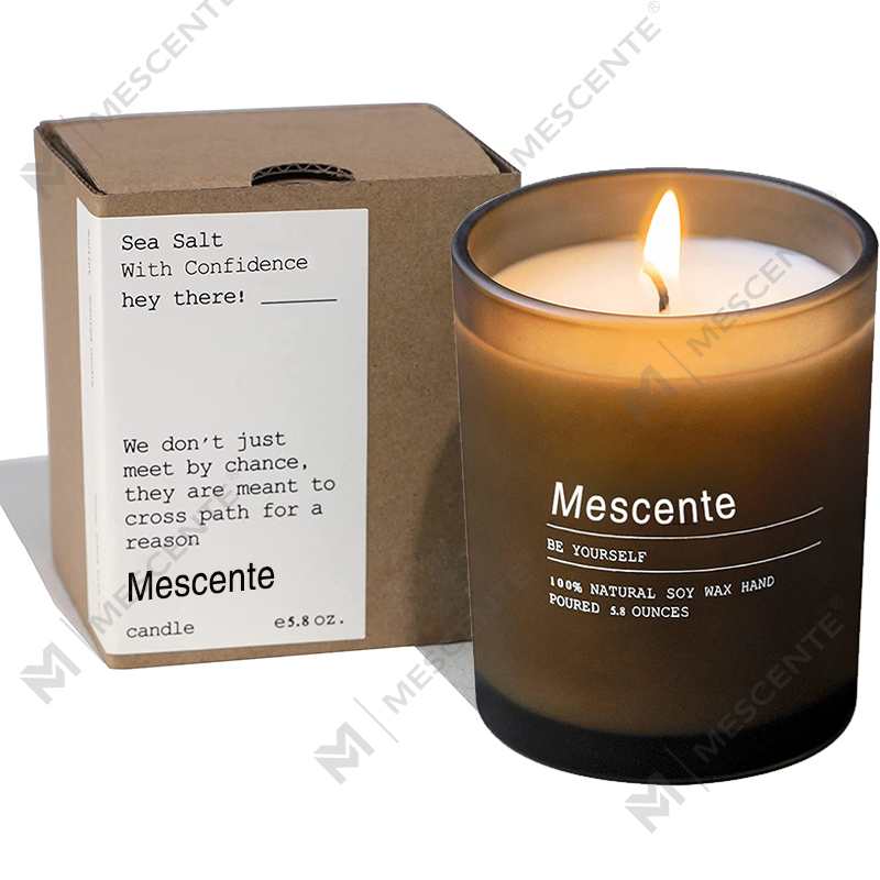 M&Scent カスタム ウェディング デコレーション ジャー ジャスミン & イランイランの香り付きキャンドル ラベル付き バルク