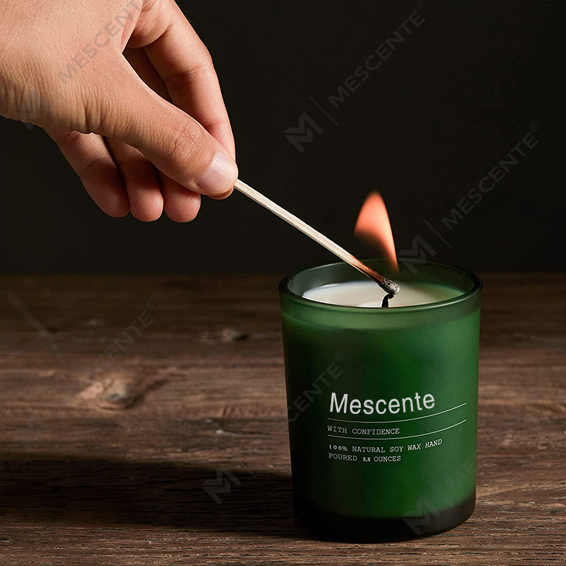 M&Scent カスタム ウェディング デコレーション ジャー ジャスミン & イランイランの香り付きキャンドル ラベル付き バルク