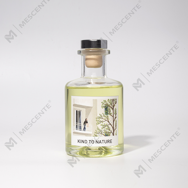 M&Scent 高級装飾大型ボトル エッセンシャル オイル リードディフューザー ドライフラワー ギフトセット付き