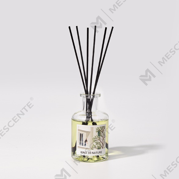 M&Scent ラグジュアリー 200ml カスタマイズされたホワイトボトル 木製スティック リードディフューザー ボックス付き