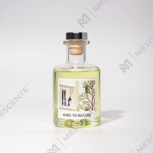 M&Scent ラグジュアリー 200ml カスタマイズされたホワイトボトル 木製スティック リードディフューザー ボックス付き