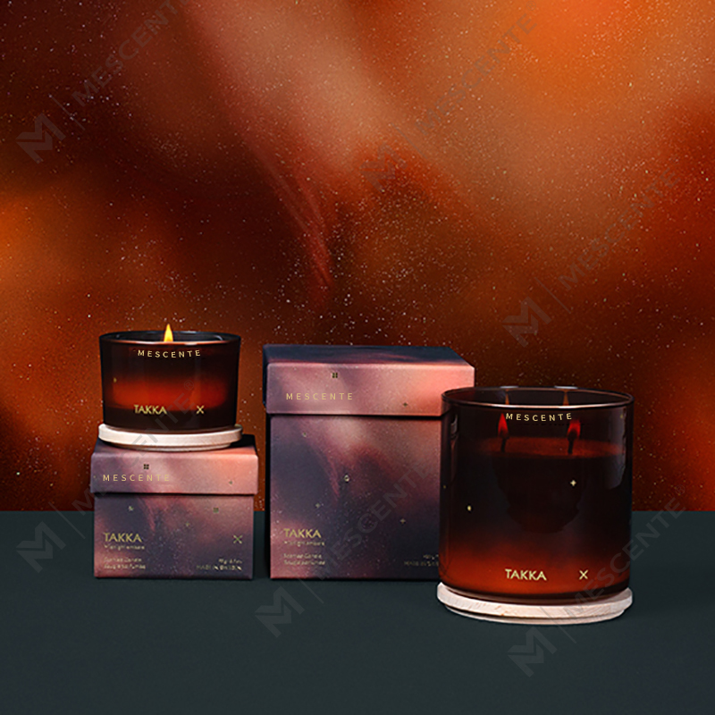M&Scent 高級カスタム手作りクリスマス装飾香り付きソイワックスキャンドル ギフトボックス付き