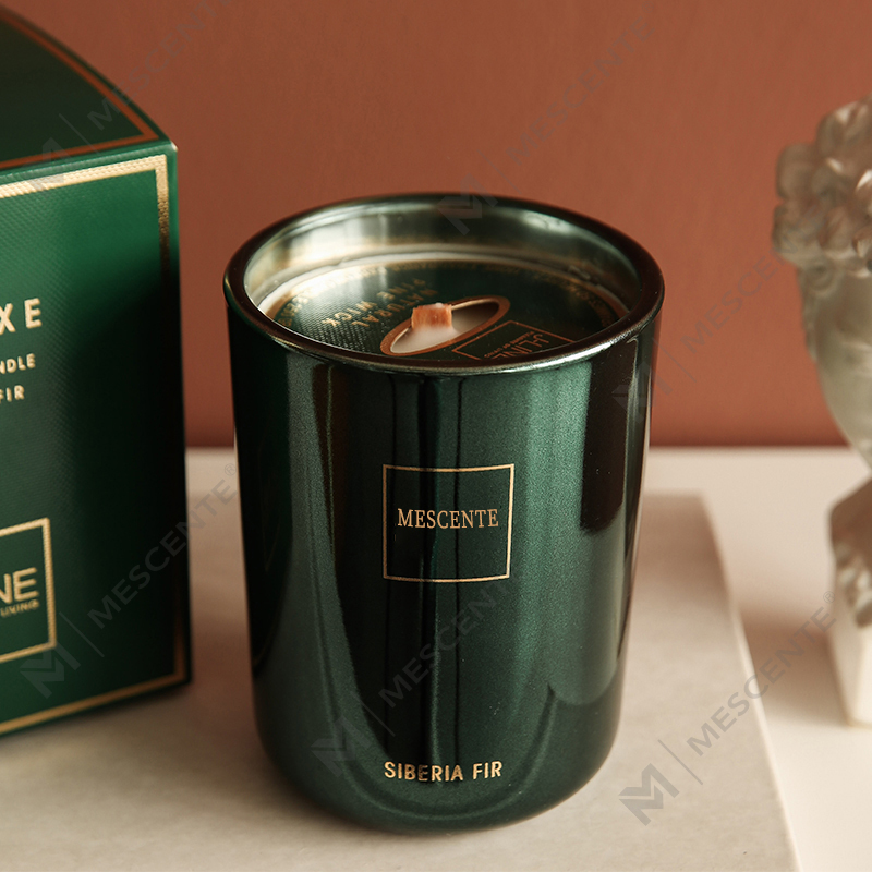 M&Scent 卸売カスタマイズされた高級プライベートラベル柱の香りの大豆ワックス木の芯アロマキャンドル