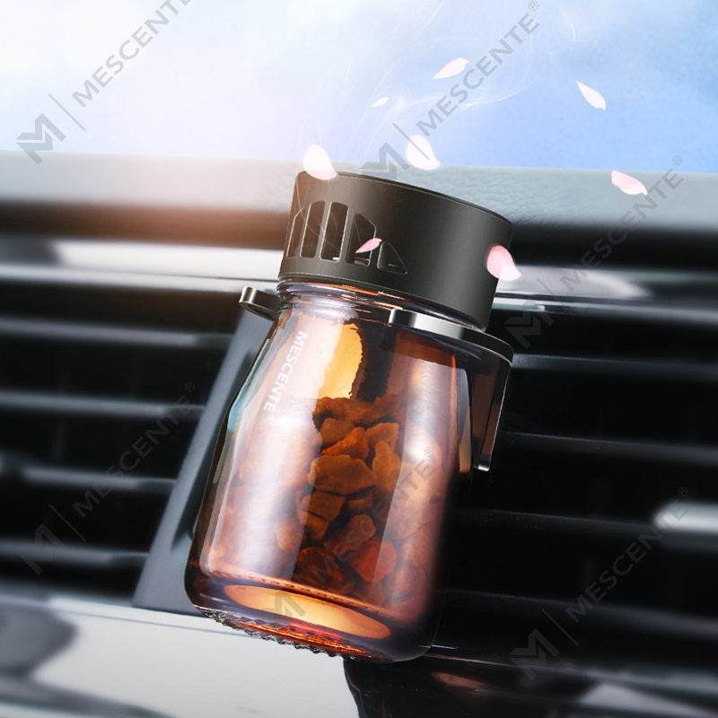 M&Scent オーガニック カスタム ロゴ ミニ フレグランス 車用芳香剤ボトル、車用エアポンプ