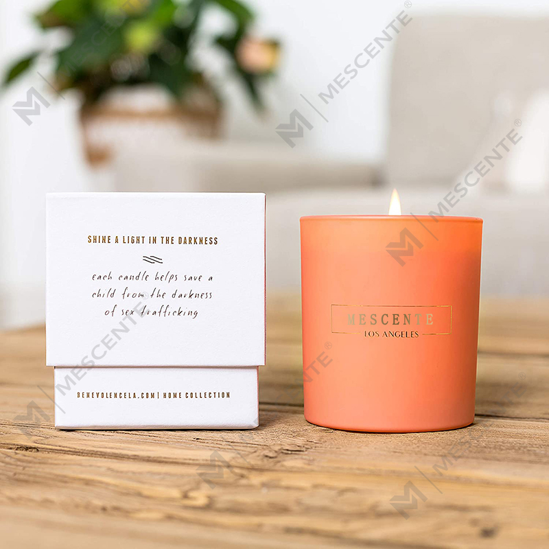 M&Scent Wholesales プライベート ラベル コンテナ アロマセラピーの香りのフレグランス アロマ ソイ キャンドル