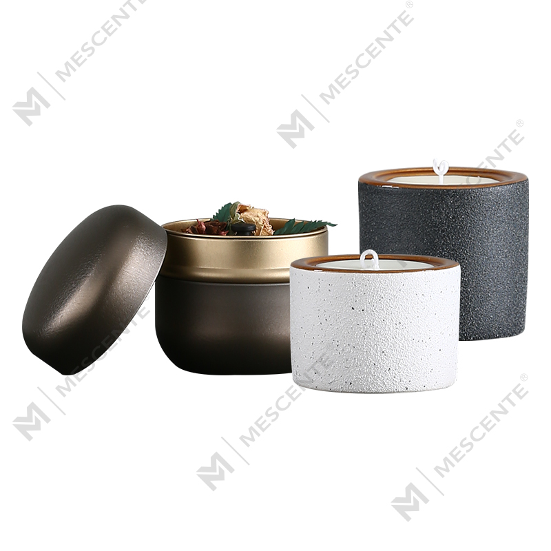 M&Scent カスタマイズされた装飾的な高級プライベート ラベル Woodwick 香りのソイ ワックス キャンドル
