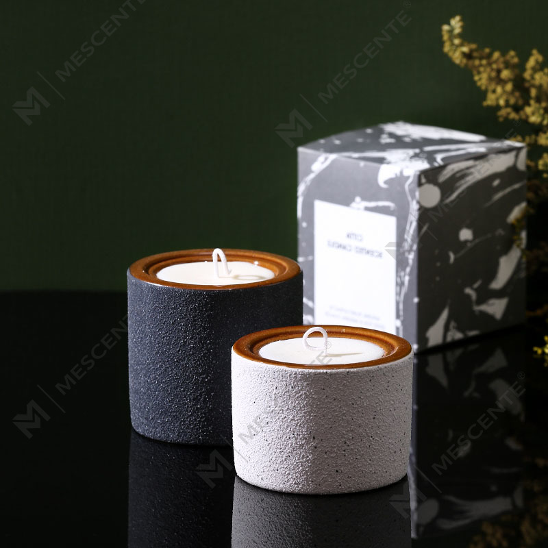 M&Scent カスタマイズされた装飾的な高級プライベート ラベル Woodwick 香りのソイ ワックス キャンドル