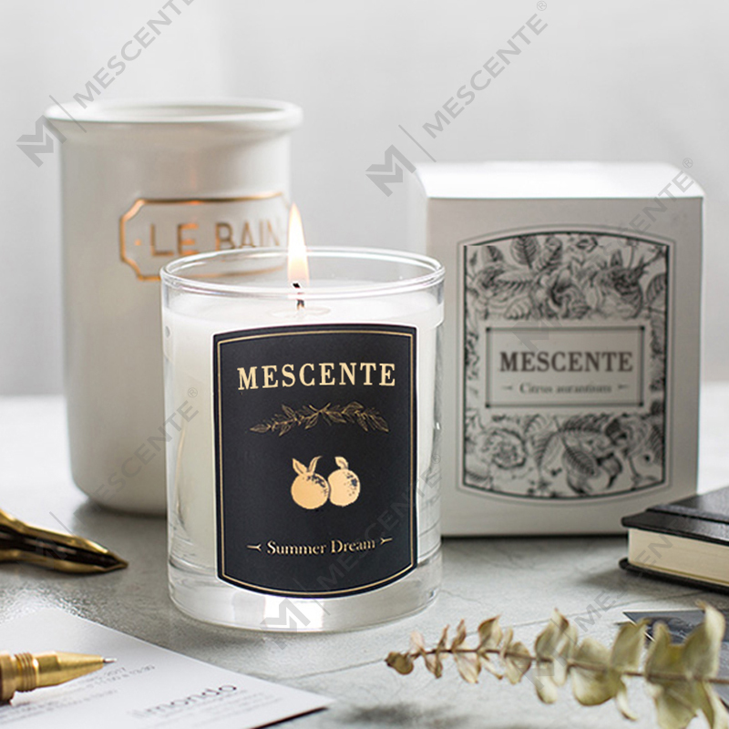 M&Scent カスタマイズされた装飾的な高級マッサージ プライベート ラベルの香りのソイ ワックス キャンドル