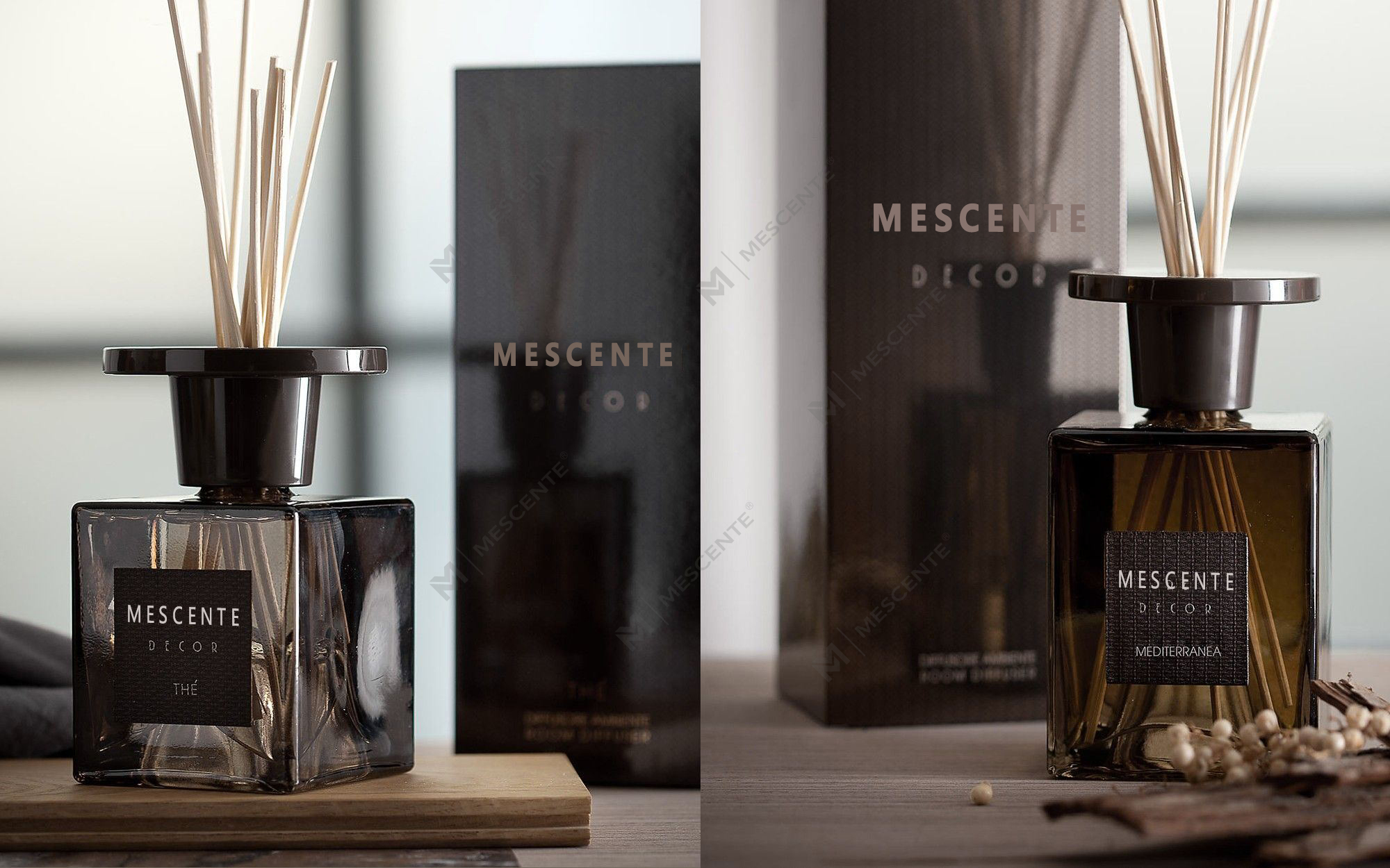 Mescente 2 パック 120 ml ホワイト タンポポ リード ディフューザー セット、プライベート ラベル リード ディフューザー セット