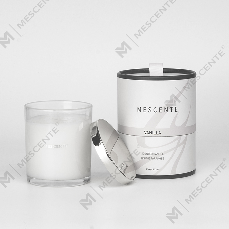 Mescente 卸売高級プライベート ラベル クリスマス香り付きキャンドル木製芯付き