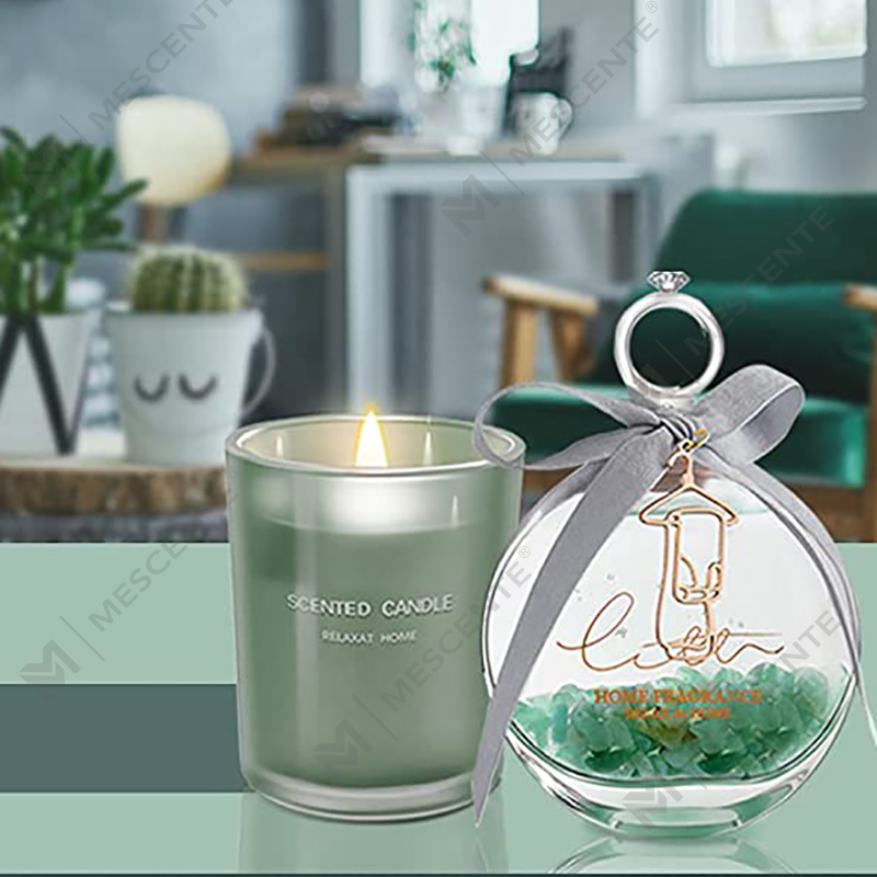 M&S セント レモンバジルの香りのオイル リードディフューザーと香りのキャンドル ギフトセット スティック付き 家庭用