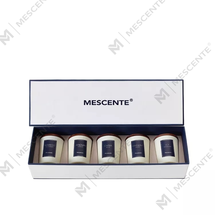 M&scent 卸売プライベート ラベル フレグランス オイルの香りのキャンドル高級蓋付き、アロマセラピー キャンドル
