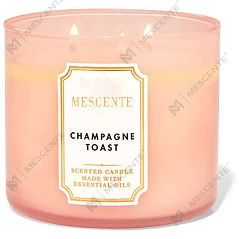 M&Scent ハンドメイド 3 芯 ナチュラル ジャスミンの香りのソイワックス キャンドル ギフト、プライベート ラベル アロマセラピー クリスタル キャンドル