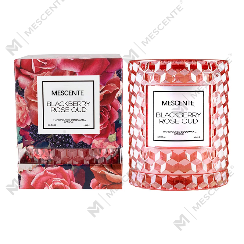 M&Scent カスタム クリスマス デコレーション ブラックベリー ローズ ウード アイコン キャンドル
