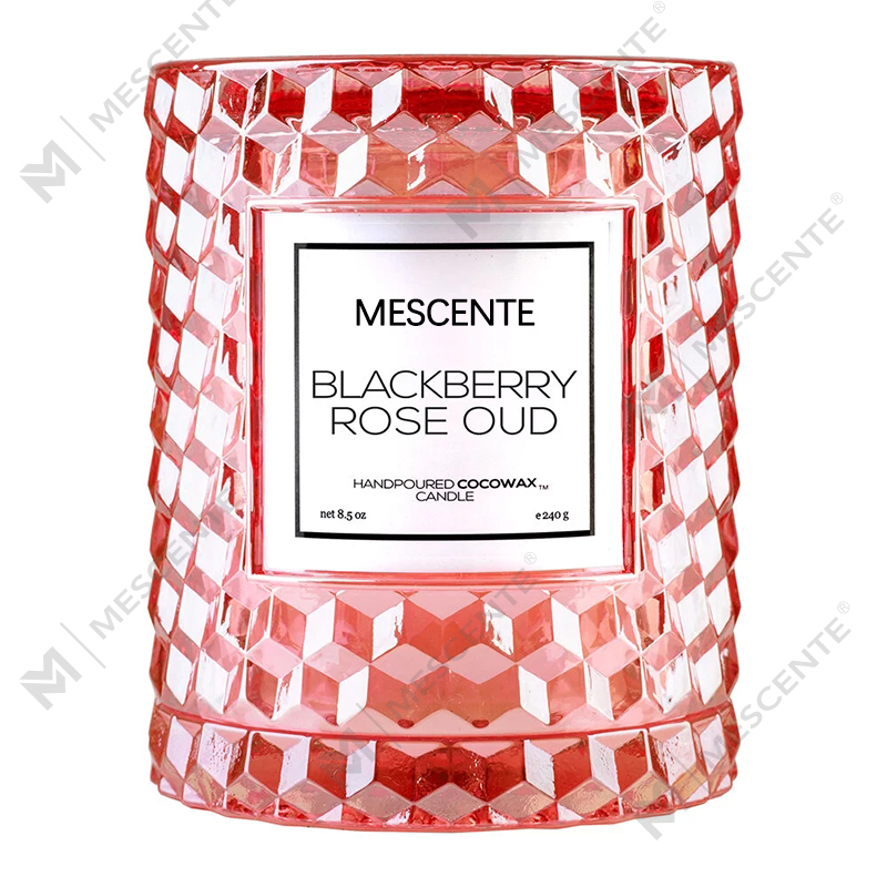 M&Scent カスタム クリスマス デコレーション ブラックベリー ローズ ウード アイコン キャンドル
