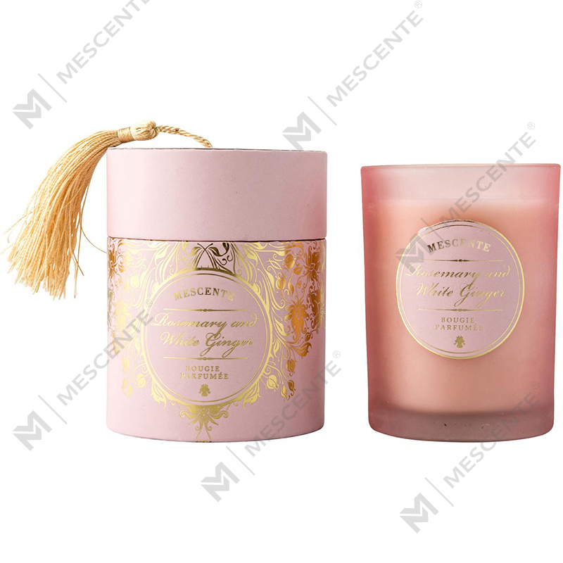M&Scent ラグジュアリー クリスマス ホワイト パーソナライズされたロゴの香り付きキャンドル
